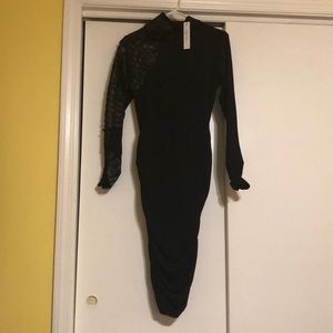 BRAND NEW black bodycon dress